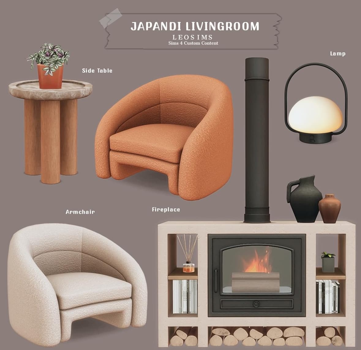 Набор мебели для гостиной Japandi Living